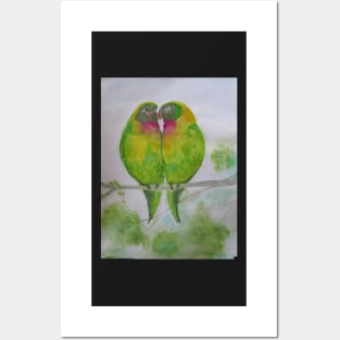 Lovebirds Posters and Art